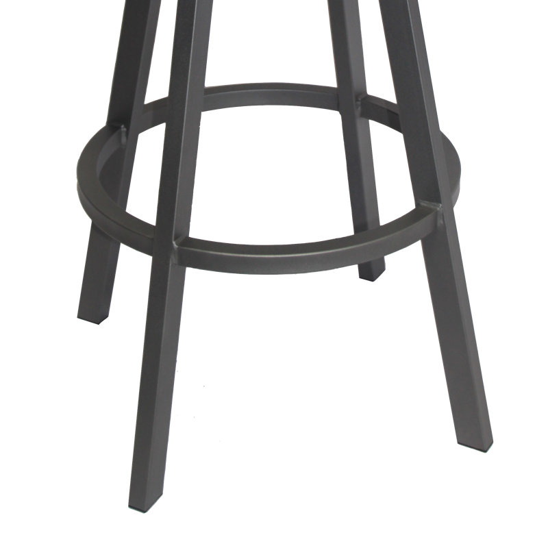 Acker Swivel Upholstered Counter Stool with Metal Frame, Counter Stool (26" Seat Height)