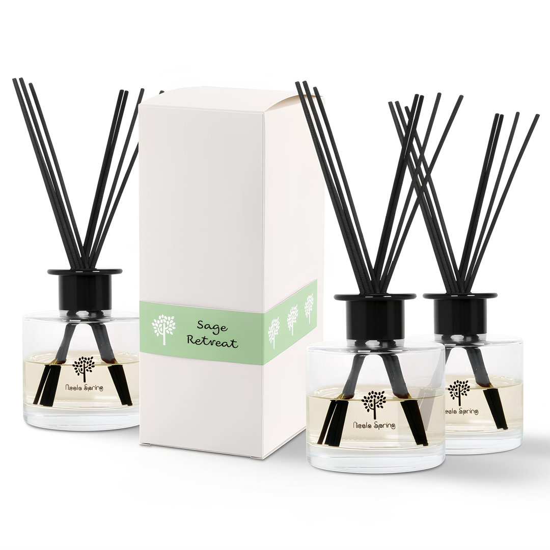 Nicola Spring Scented Glass Reed Diffusers - 200ml - Pack of 3