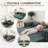 Convertible Folding Sofa Bed, 79" Queen Chenille Boneless Couch with Removable Armrests, No Assembly 2 Seater Sofa, Double Futon Couch for Living Room & Bedroom-2060349310