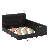 Upholstered Platform Bed With Reading Lights-1116596381