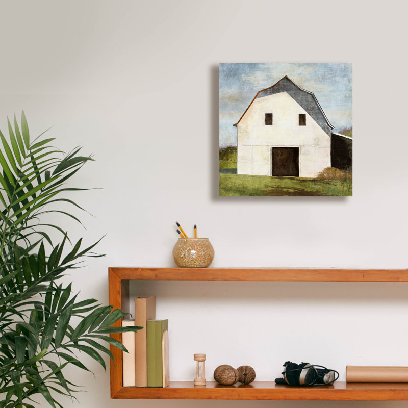 «Hay Barn» par Suzanne Nicoll, H 12 po x l 12 po x P 0,75 po