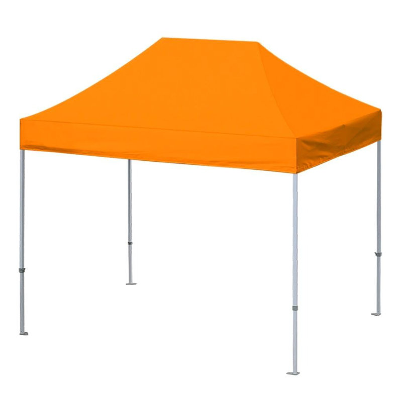 Amaziyah 96'' W x 96'' D Steel Pop-Up Canopy, Orange, 8ft x 12ft