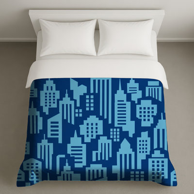 Housses de couette Blue City Silhouette