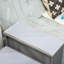 Escalier pour animaux de compagnie, gris - facilite l'accès jusqu'à 22 lb avec des marches de rembourrage, convient aux petits animaux de compagnie. Coussin inclus