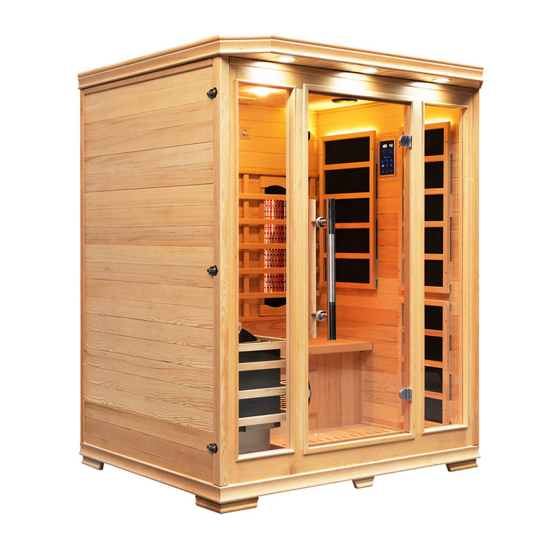 Vidalux 3 Person Hybrid Sauna With Traditional & Full Spectrum Infrared Complete Heat