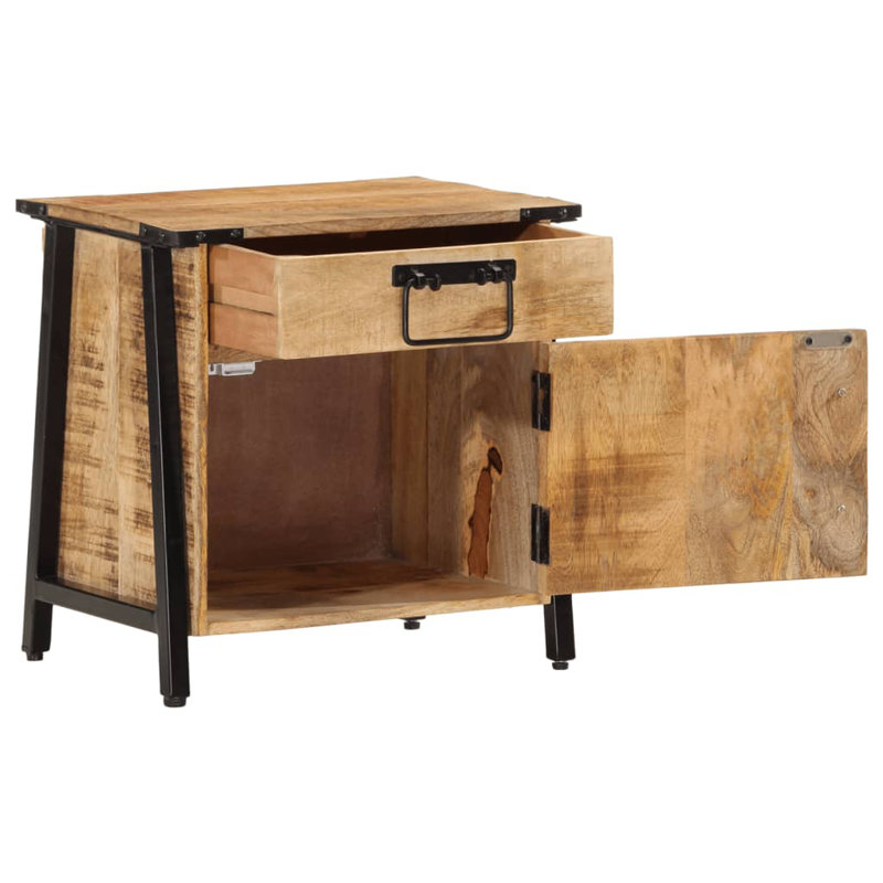 Ronneby 40 cm W Iron Bedside Table