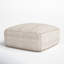 Iyanola 34'' Wide Square Geometric Pouf Ottoman-1334501688