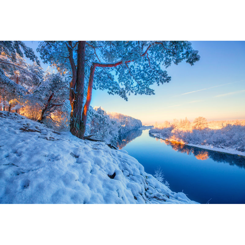 Labonte Christmas Landscape - Wrapped Canvas Print, 81cm H x 122cm W x 3.8cm D