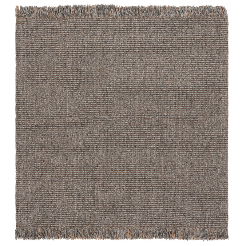 Natural Fiber 842 Area Rug In Charcoal, Square 6'