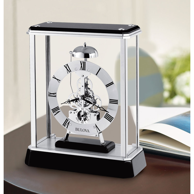 10'' H Solid Wood Floor Clock