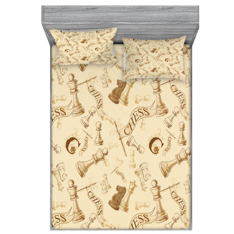 Microfiber Sheet Set, Queen Sheet Set with Fitted Sheet