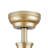 Lovonza Modern Indoor Ceiling Fan 5 Blade LED Light Remote Control Soft Brass Finish Brown Walnut Finish Blades Bedroom Patio Living Room Kitchen -40196252-12971594