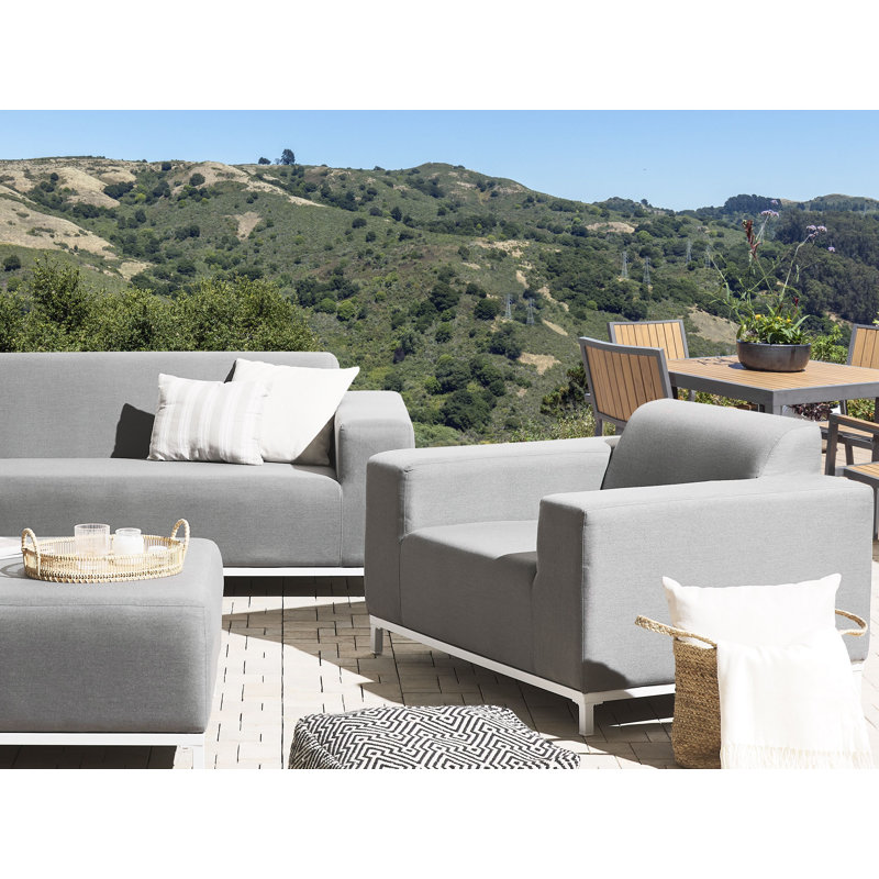 Eleene Outdoor Lounge Chair, Grey
