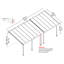 Canopia By Palram 295cm W x 739cm D Polycarbonate White Cover Retractable Patio Awning
