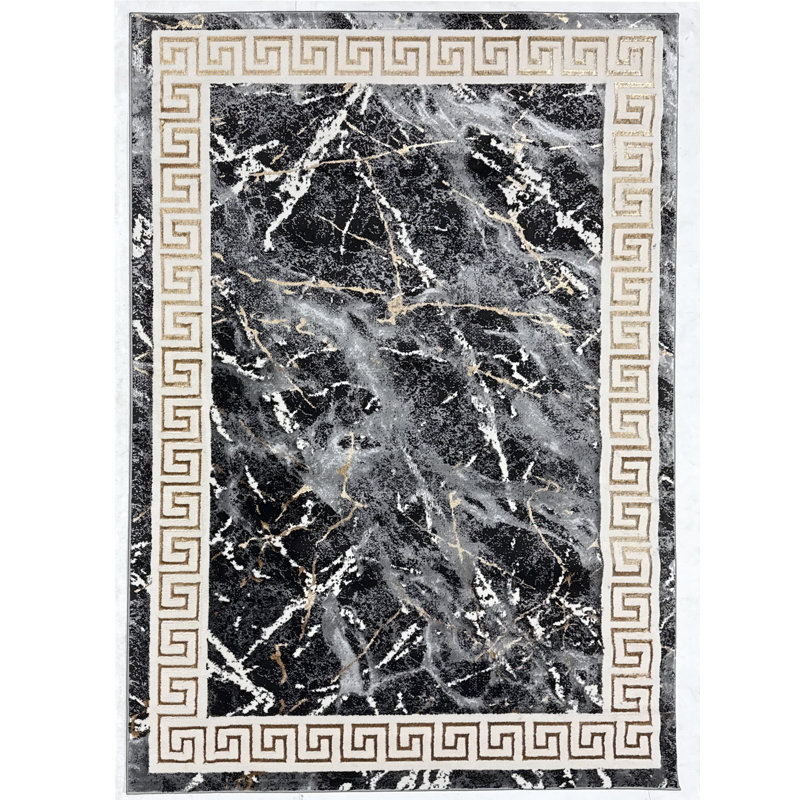 Abstract Flow Tabernash Rug Contemporary Modern Carpet For Living Room, Rectangle 7'10" x 10'10"
