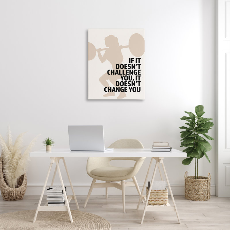Motivation, art décoratif sur toile, par Victoria Barnes, H 40 po x l 30 po x P 1,5 po