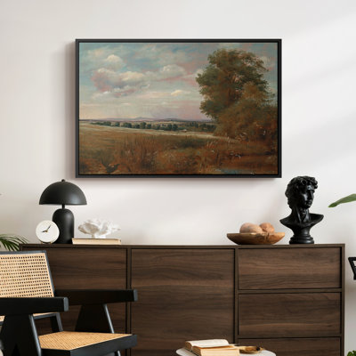 Paysage à Hampstead, avec Harrow au loin, v. 1849-1855 - John Constable - Toile tendue avec châssis encadrée