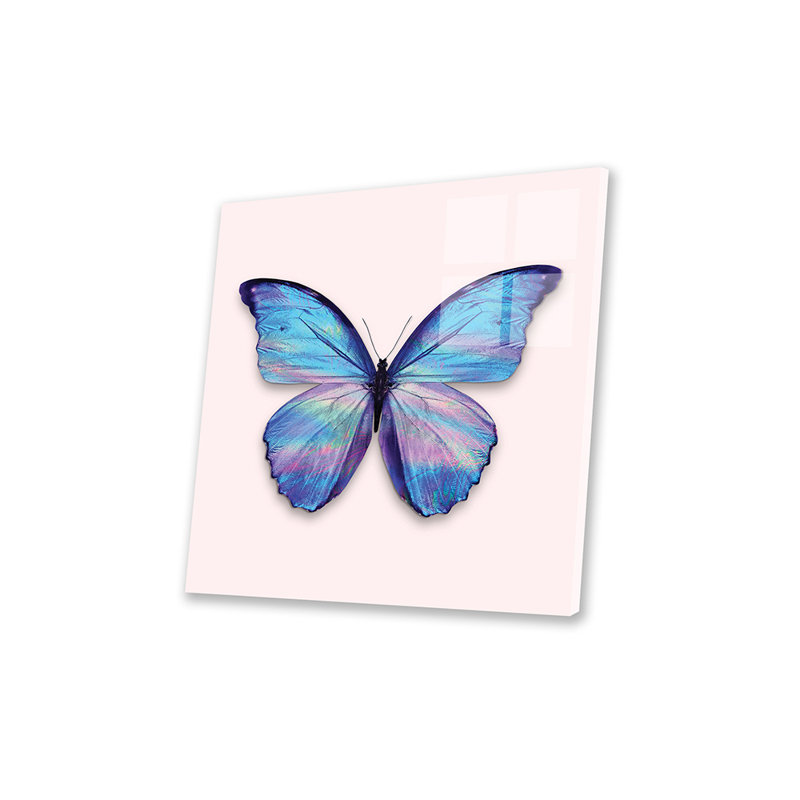 «Holographic Butterfly» par Jonas Loose - impression non encadrée, H 24 po x l 24 po x P 0,25 po