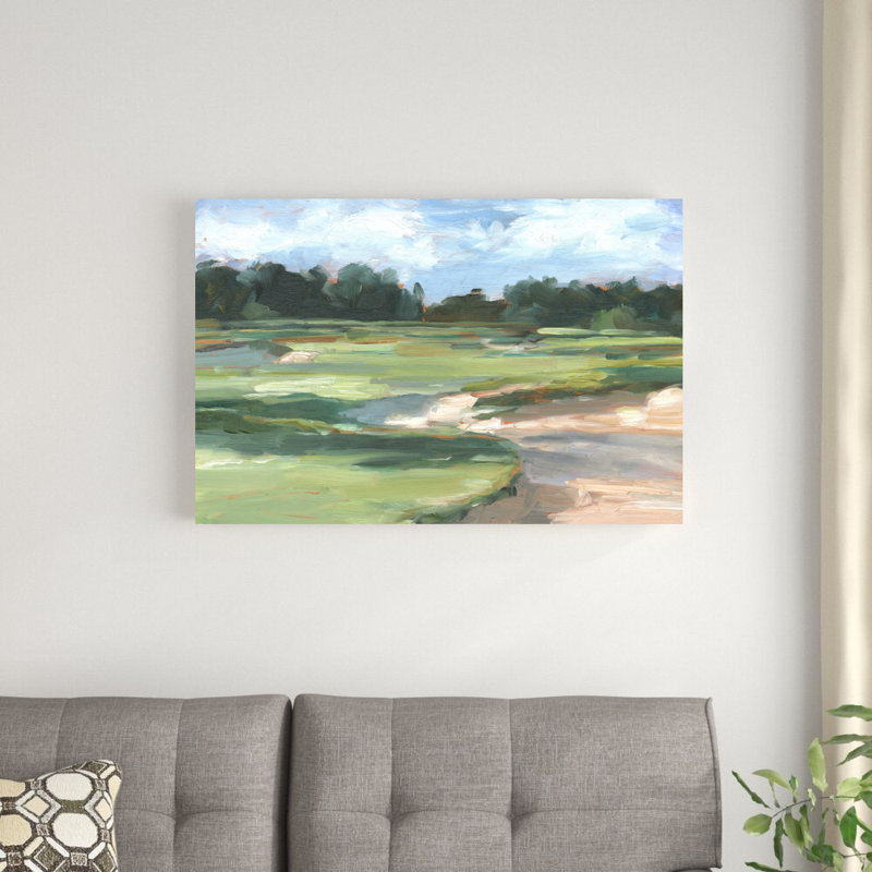 «Golf Course Study II» par Ethan Harper - reproduction d'art sur toile tendue, H 24 po x l 36 po