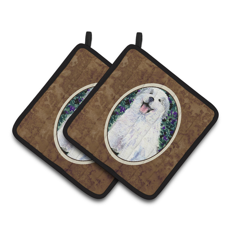 Caroline's Treasures Great Pyrenees Polyester Potholder