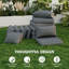 Ensemble de coussins modulaires d'extérieur 14 pièces, coussins de patio de remplacement en tissu résistant à l'eau et à la décoloration, coussins de siège antidérapants avec housses à fermeture à glissière pour meubles de patio-749818694