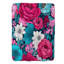 Jeté mauve et bleu sarcelle à motif floral - 1 pièce Premium S-1943653839