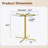 Round Glass Top Metal Base Dining Table-1320703665
