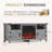58" W Farmhouse TV Stand Fireplace-1932876988
