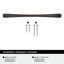 Poignée de meuble Vaile 76 mm (3 pouces) d'entraxe, en bronze huilé-112730658-12019533