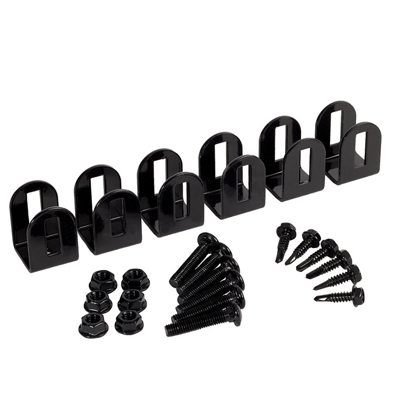 Versai Fortress Building Products Gloss Black Metal Bracket