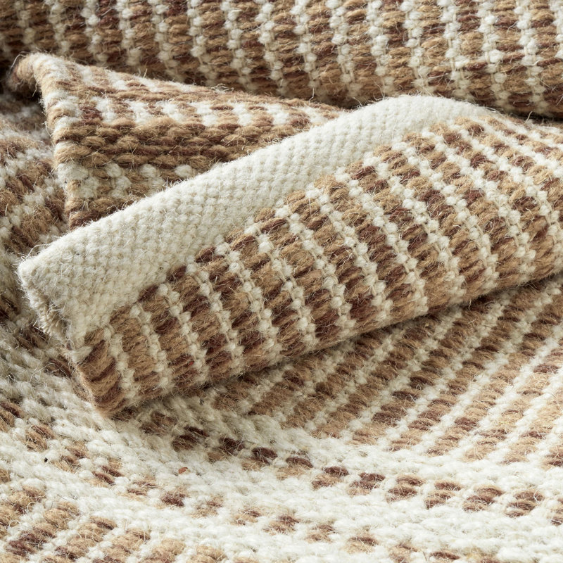 Malta Handwoven Wool Rug, Rectangle 3' x 5', Natural