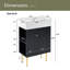 Meuble-lavabo 21,6 po