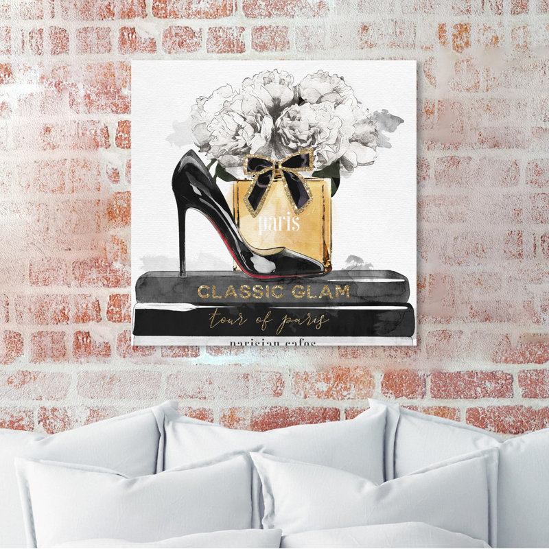 «Glamour Stack», impression, H 50 po x l 50 po, Toile tendue