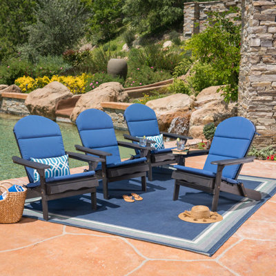 Chaise Adirondack pliante en bois massif Matthias