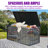 120 Gallons Outdoor and Indoor Metal Storage Deck Box-104598011-104598013
