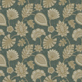 Elegance Collection Flower Fan Sheen Finish Wallpaper Roll