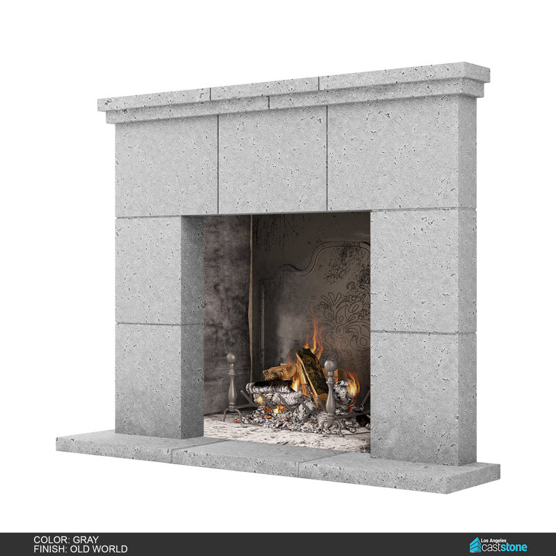 Tuscany Fireplace Surround, Old World Gray