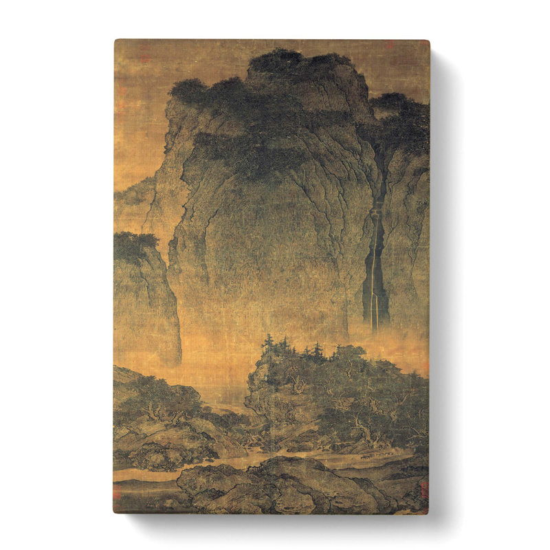 Travelers Among Mountains & Streams by Fan Kuan - Wrapped Canvas Painting, 76cm H x 50cm W x 3cm D