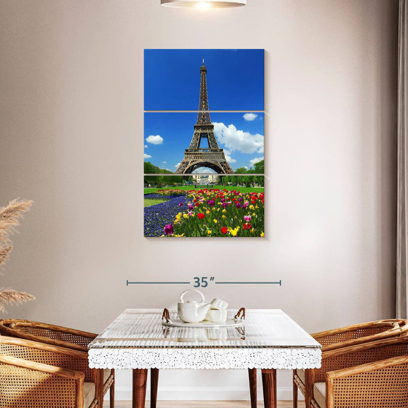 Eiffel Tower At Springtime, 45" H x 28" W