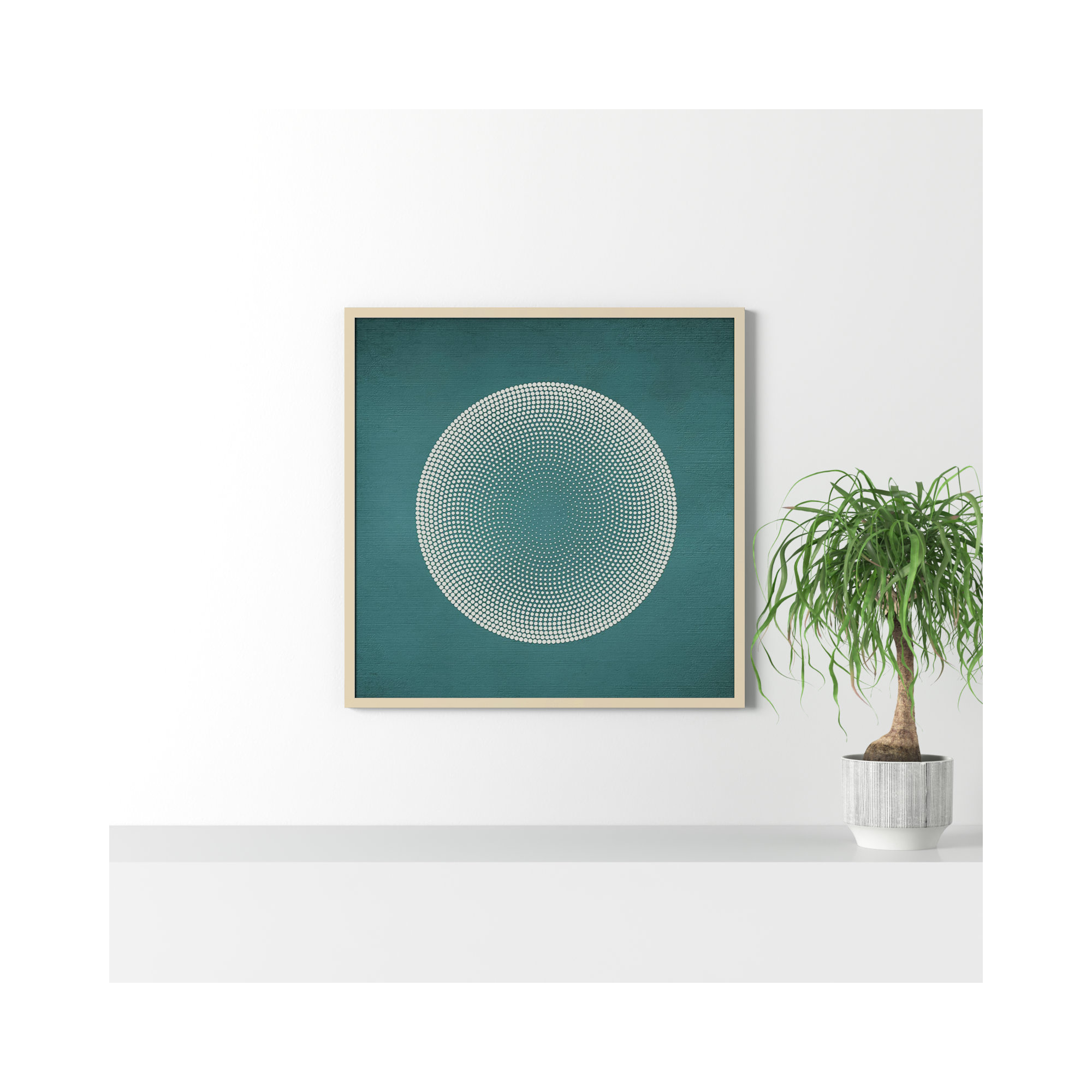 Circles by Incado, 21" H x 21" W x 1" D, Brown