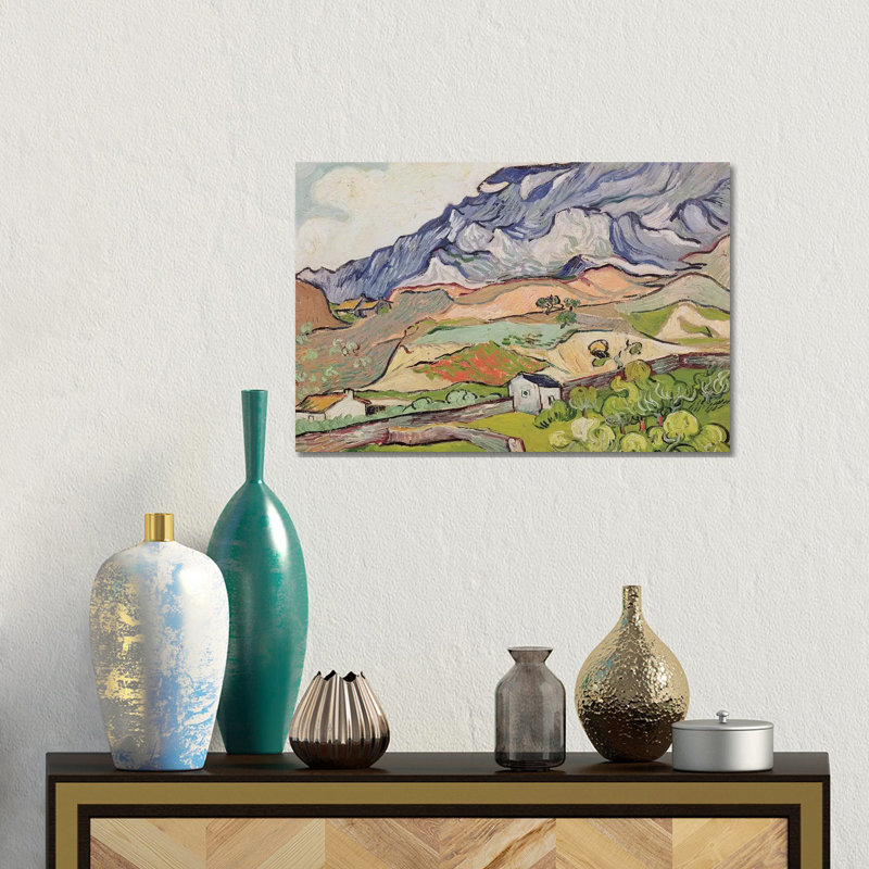 Les Alpilles, 1890 - Giclée sur toile tendue avec châssis, H 12 po x l 18 po