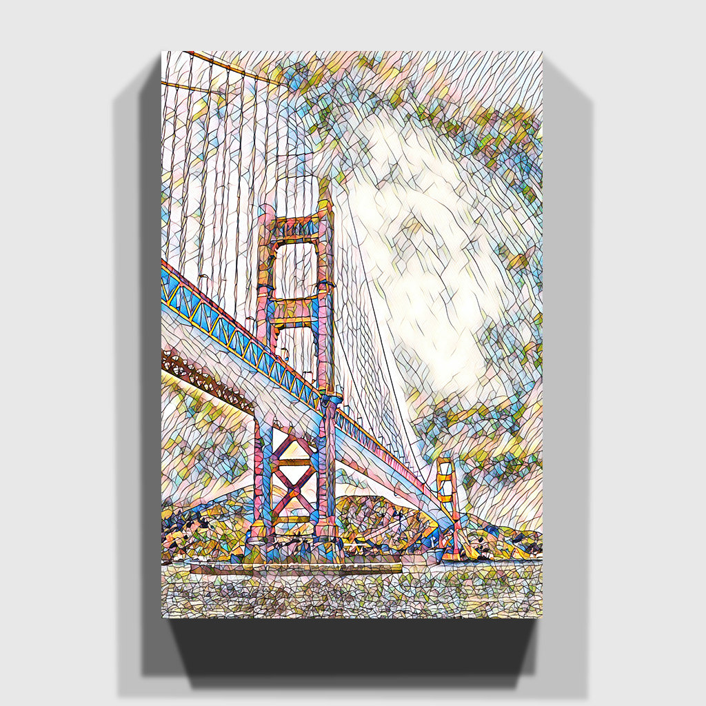 Golden Gate Bridge San Francisco - Wrapped Canvas