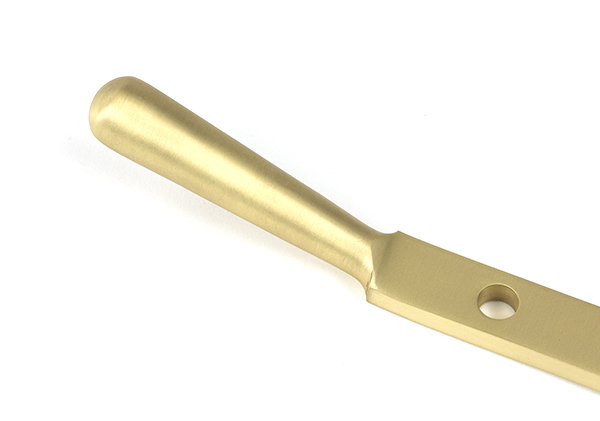 Newbury Stay, Satin Brass, 24.9cm H x 1.6cm W x 0.6cm D
