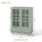 Minimalist Buffet Cabinet With Double Glass Doors And 1 Drawer, Modern Wooden Storage Sideboard Cupboard For Living Room, Dining Room, Hallway-926127870