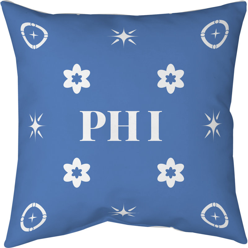 Coussin en coton Philadelphia Basketball, Philadelphia blanc / bleu / blanc, H 26 po x l 26 po
