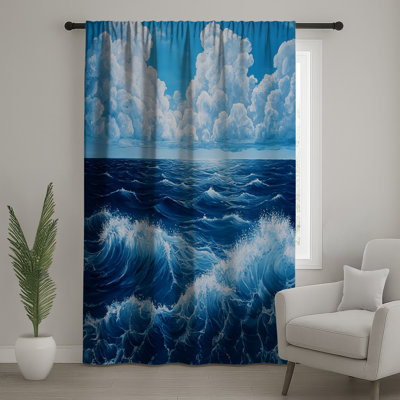 Rideaux transparents et occultants Ocean - 1 panneau