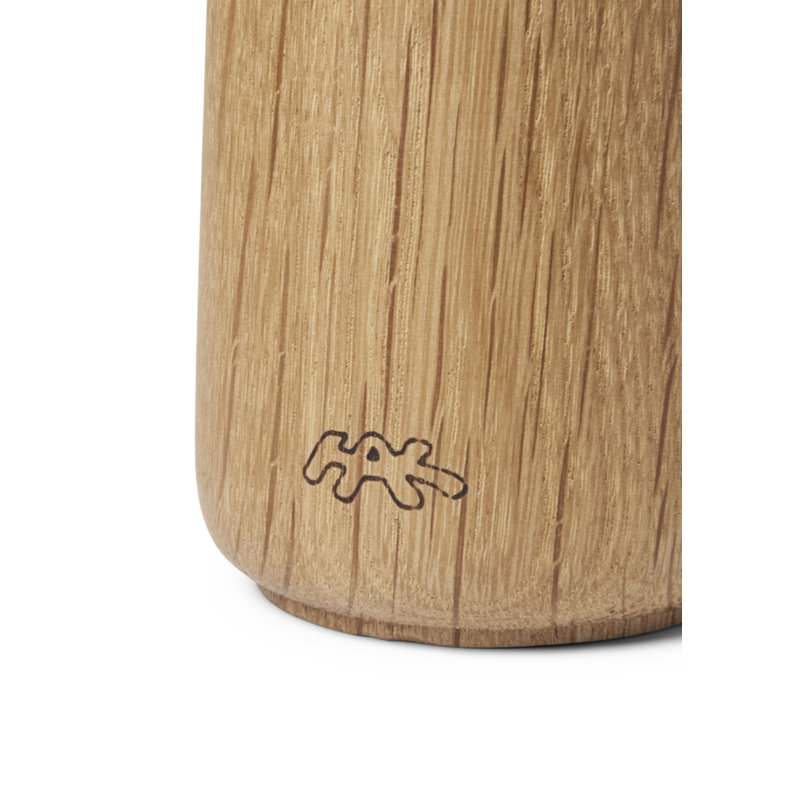 Hammershoi Salt & Pepper Mill, 7.3" H x 2.6" W x 2.6" D, Blue/Natural