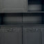 Armoire de buanderie autoportante avec portes et tablette