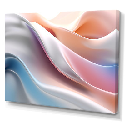 «Orange and Blue Fractal Ripples II», reproduction sur toile
