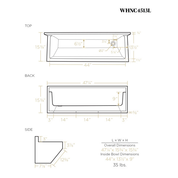 Dimensions du produit